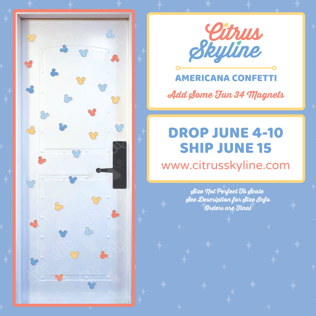Americana Celebration Collection | Add The Fun Confetti 33 Magnets