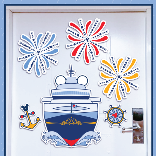 Classic Nautical Cruise Ship Stateroom Magnets
