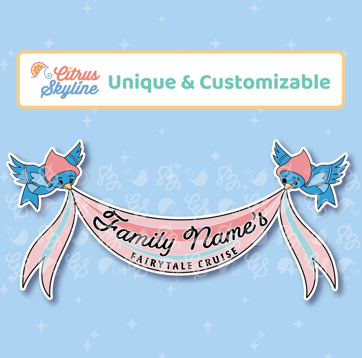 Cinderella Cruise Magnet Theme for Happy Celebrations Includes Castle, Custom Name Magnets, Family Happily Ever After, Pumpkin Carriage