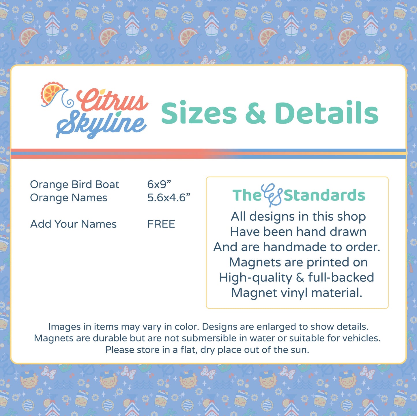 DCL Cruise Magnet: Orange You Glad We Are On A Cruise Customizable