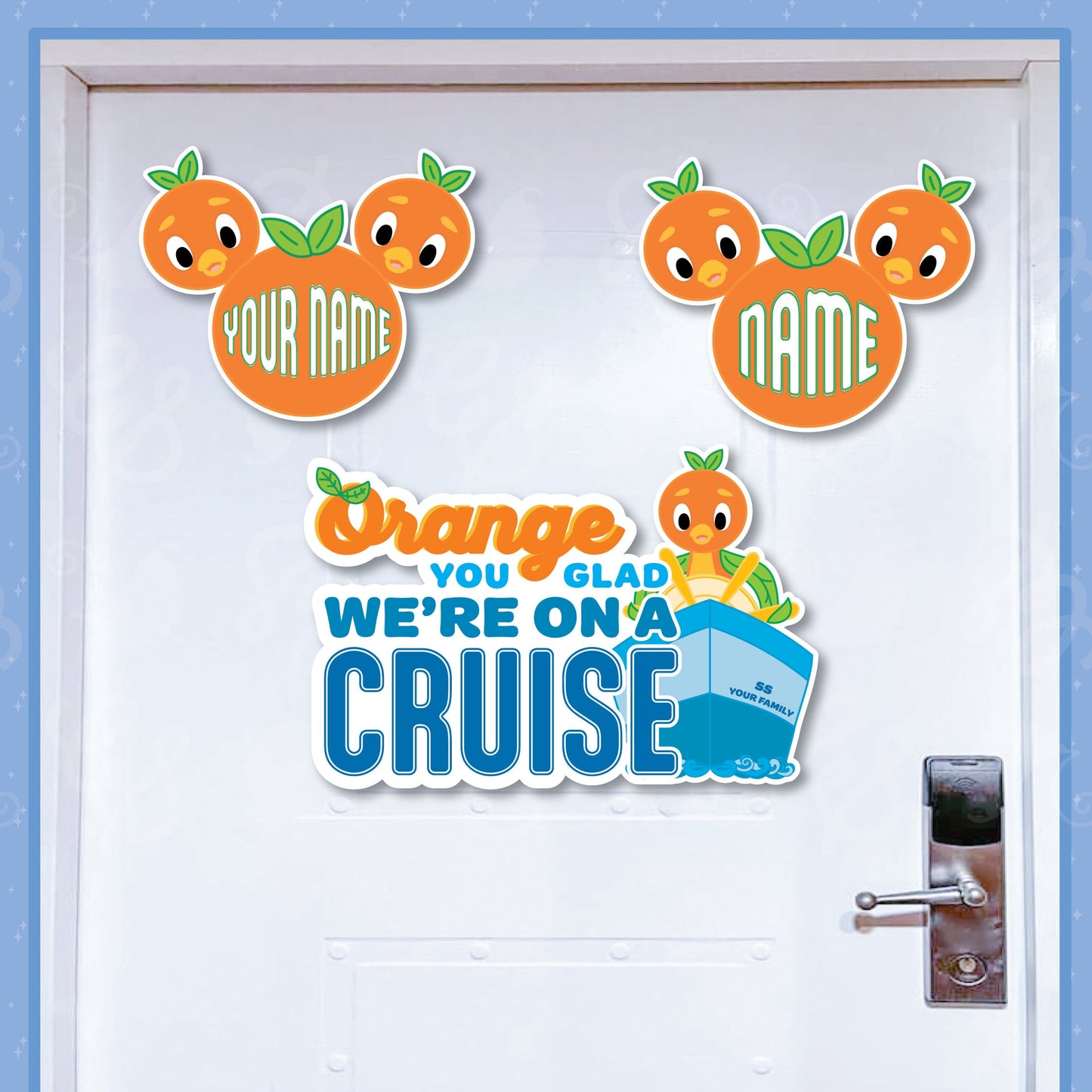 DCL Cruise Magnet: Orange You Glad We Are On A Cruise Customizable