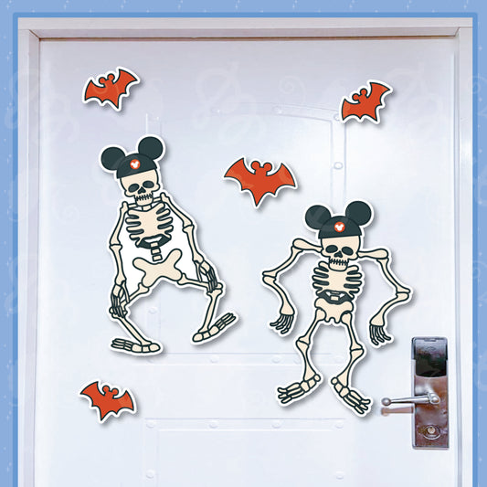 Halloween Cruise Magnets for Disney Halloween on the High Seas Spooky Silly Skeletons in Mouse Ear Hats