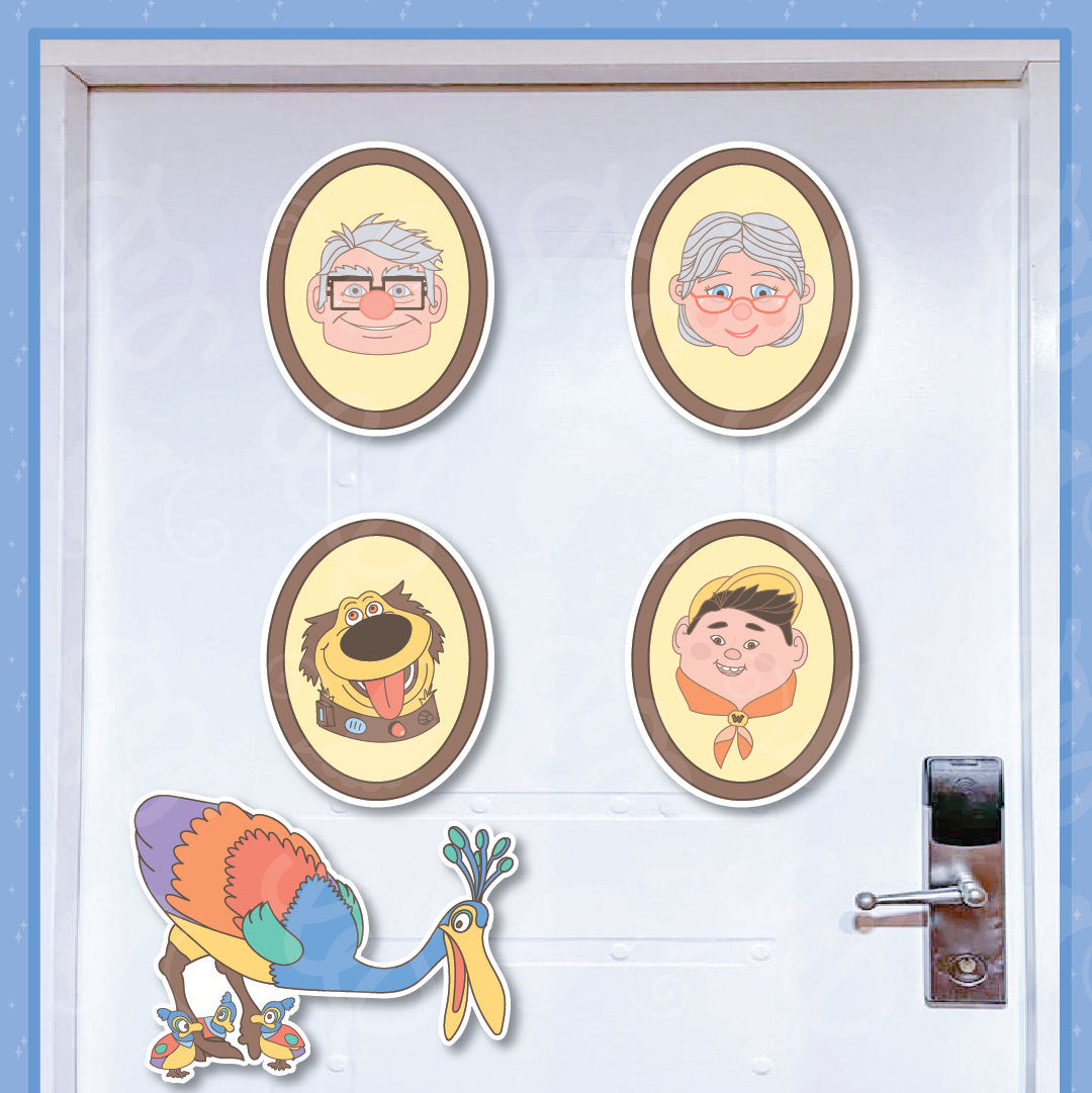 Disney Cruise Magnets Pixar-Inspired Up House Packages, Add Your Names Customize Your Adventure Book and Add Ellie's Soda Badges
